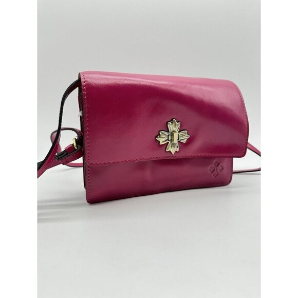 Patricia Nash Consilina  Vintage Distressed Crossbody Bag - Fuchsia - Picture 9 of 10